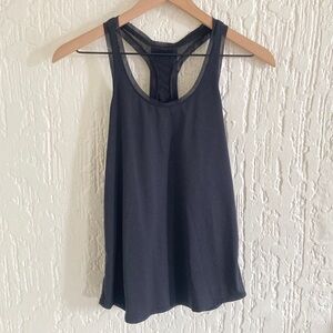Fabletics Black Racerback Tank Top Size Small
